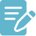 Blue pencil icon with motion lines and a speech bubble.