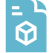 Icon of a 3D cube with a document symbol above it.